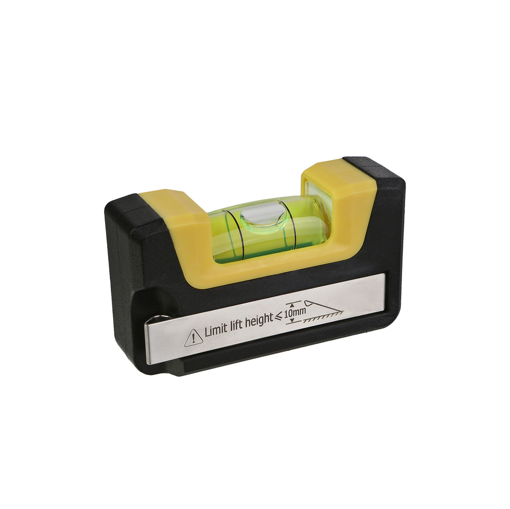 Уровень 65мм, 2 магнита, клипса, фрезерованный, 1 колба, точность 0.5мм/м, hanskonner