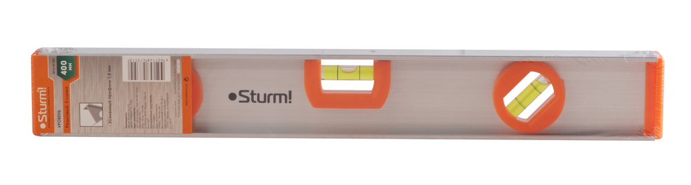 Уровень строительный 400 мм, Т-образный, 3 глазка, точность 1мм/м, Sturm!