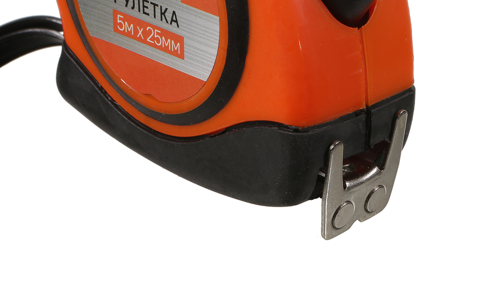 Рулетка 5x25мм, автостоп, двухсторонняя шкала, магнит на зацепе, Sturm!