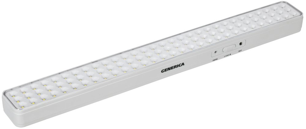 Светильник светодиодный аккумуляторный ДБА 1090 непостоянного действия 90LED 6ч 9Вт GENERICA