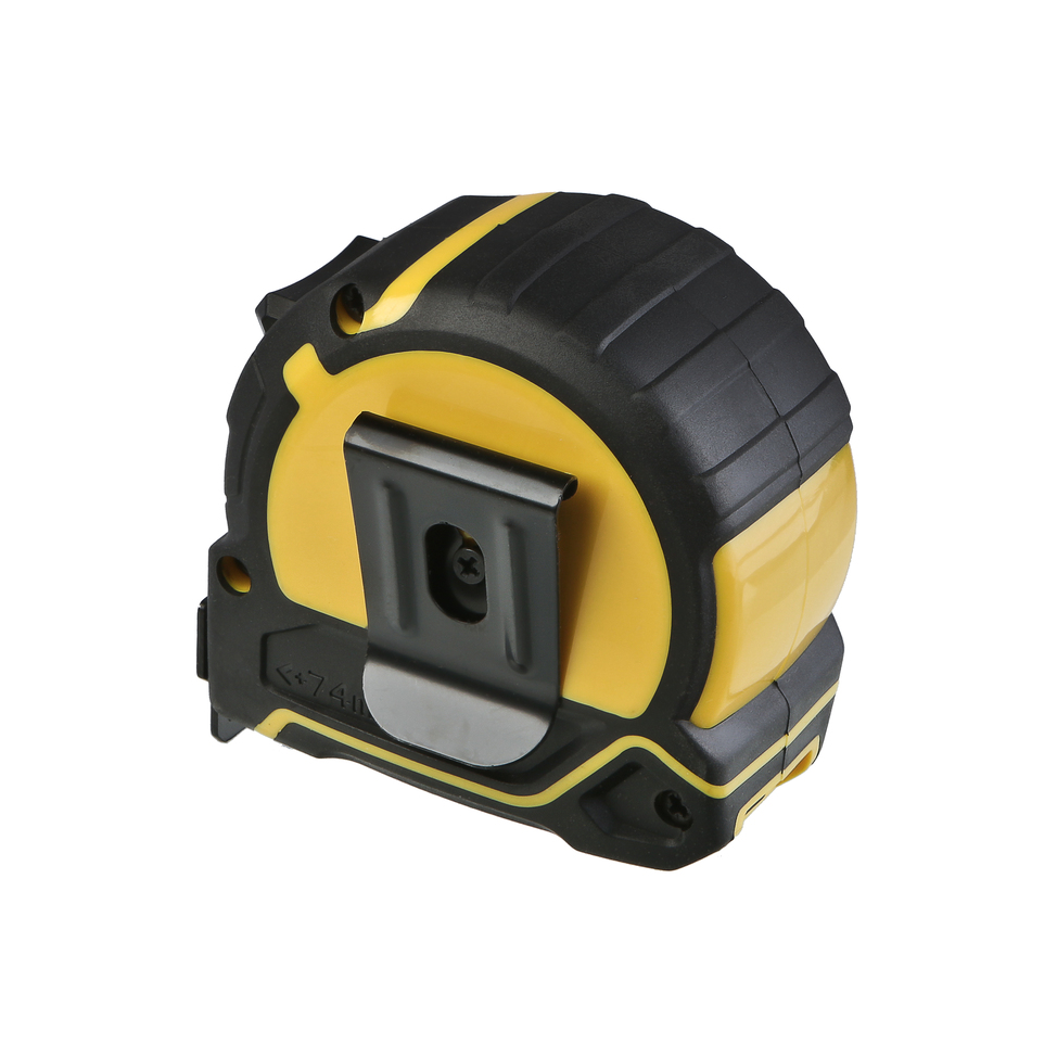 Рулетка 5x27мм, двухстор., нейлон, супермощный магнит, LED фонарь, hanskonner