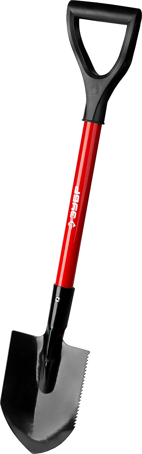 ЗУБР МАСТЕР, 210х155х840мм, полотно 1.5мм, закалено, стальной черенок с рукояткой, автомобильная лопата (39258)