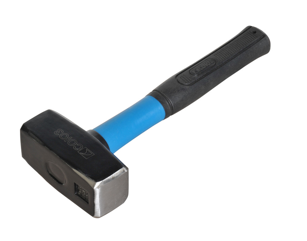 Кувалда 1500 г, кованый боек, фиберглассовый черенок, СОЮЗ