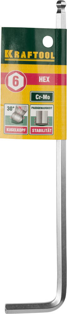 KRAFTOOL Industrie HEX 6, Длинный имбусовый ключ (27437-6)