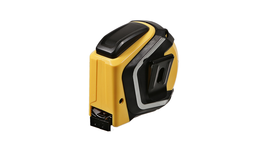 Рулетка 8x27мм, автостоп, двухстор., нейлон, супермощный магнит, Hanskonner