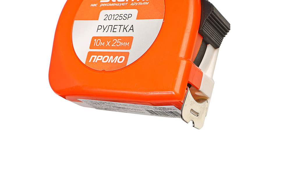 Рулетка 10х25мм, пластиковый корпус, Sturm!