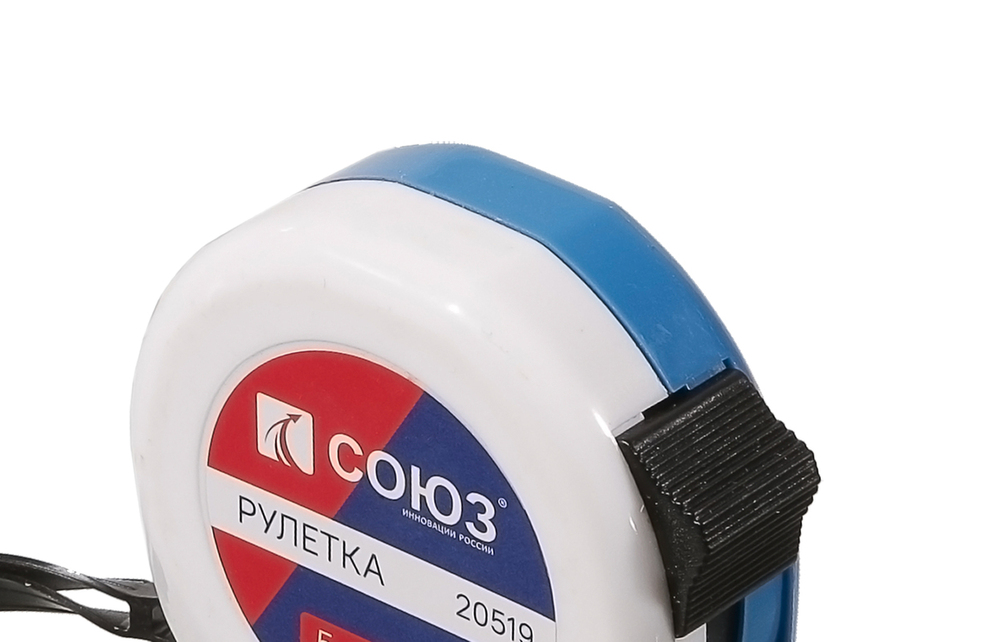 Рулетка 5х19мм, пластиковый корпус, СОЮЗ