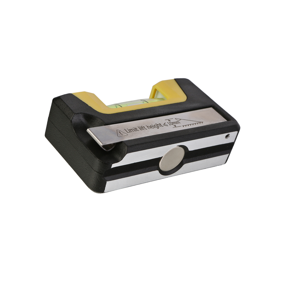 Уровень 65мм, 2 магнита, клипса, фрезерованный, 1 колба, точность 0.5мм/м, hanskonner