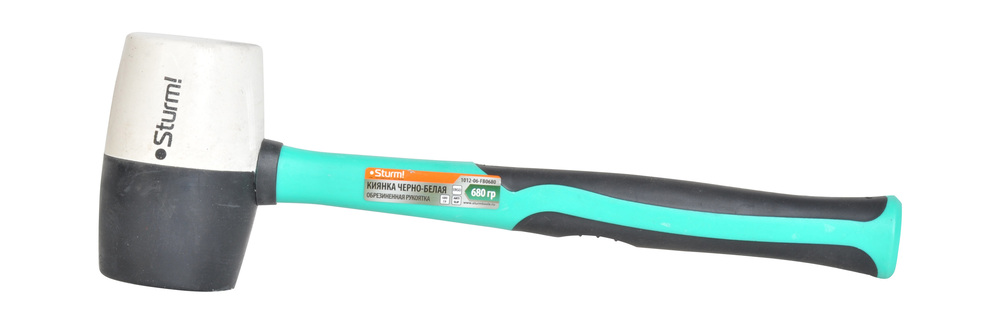 Киянка 680 г черно-белая, фибергласовая рукоятка Sturm!