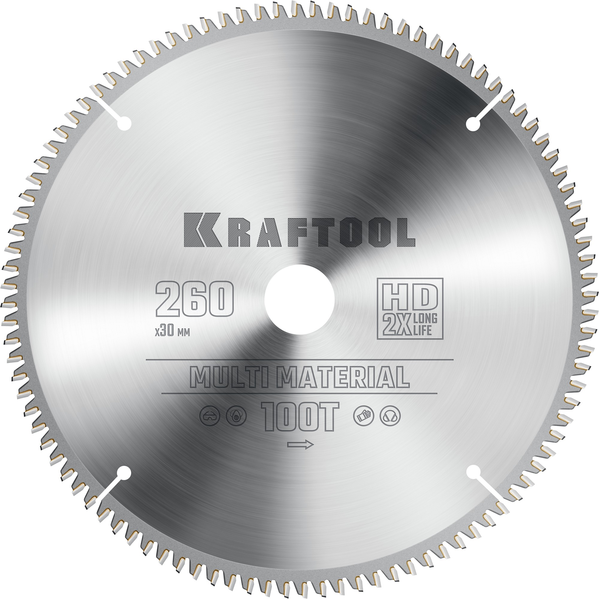 KRAFTOOL Multi Material 260х30мм 100Т, диск пильный