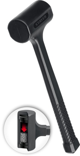STAYER 60 мм, 1350 г, цельнолитой безынерционный молоток (2042-1350)