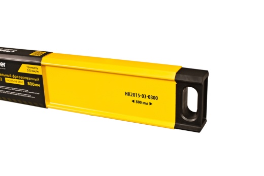 Уровень алюм., 800мм, 2 колбы, фрезерованный, точность 0.5 мм/м, hanskonner