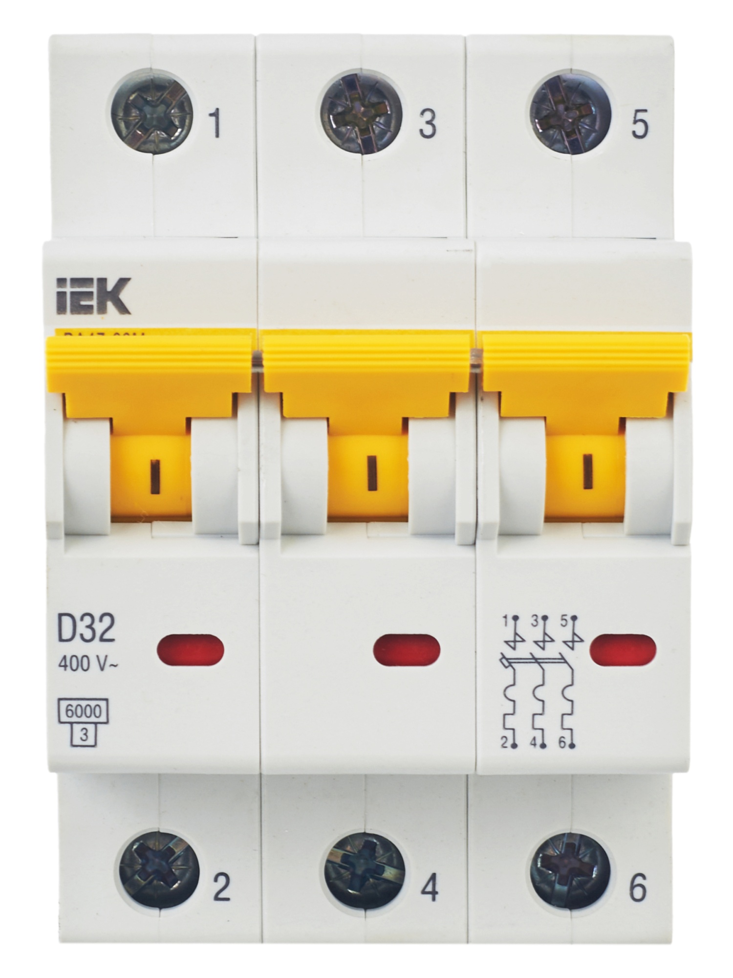 KARAT Автоматический выключатель ВА47-60M 3P D 32А 6кА IEK